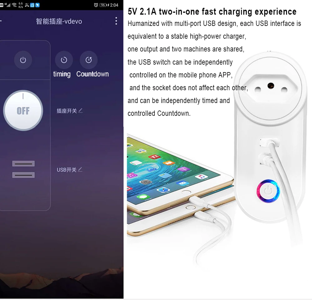 US EU UK AU Israel Brazil WIFI Smart Socket Mobile Plug dengan USB Charging Remote Control Timer Support Alexa Google 10A 16A