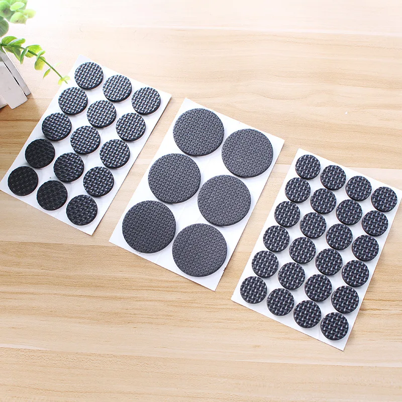 Almohadillas antideslizantes para patas de muebles, protectores de suelo para patas de mesa, de fondo redondo, de goma, 8/16/24 unids/lote