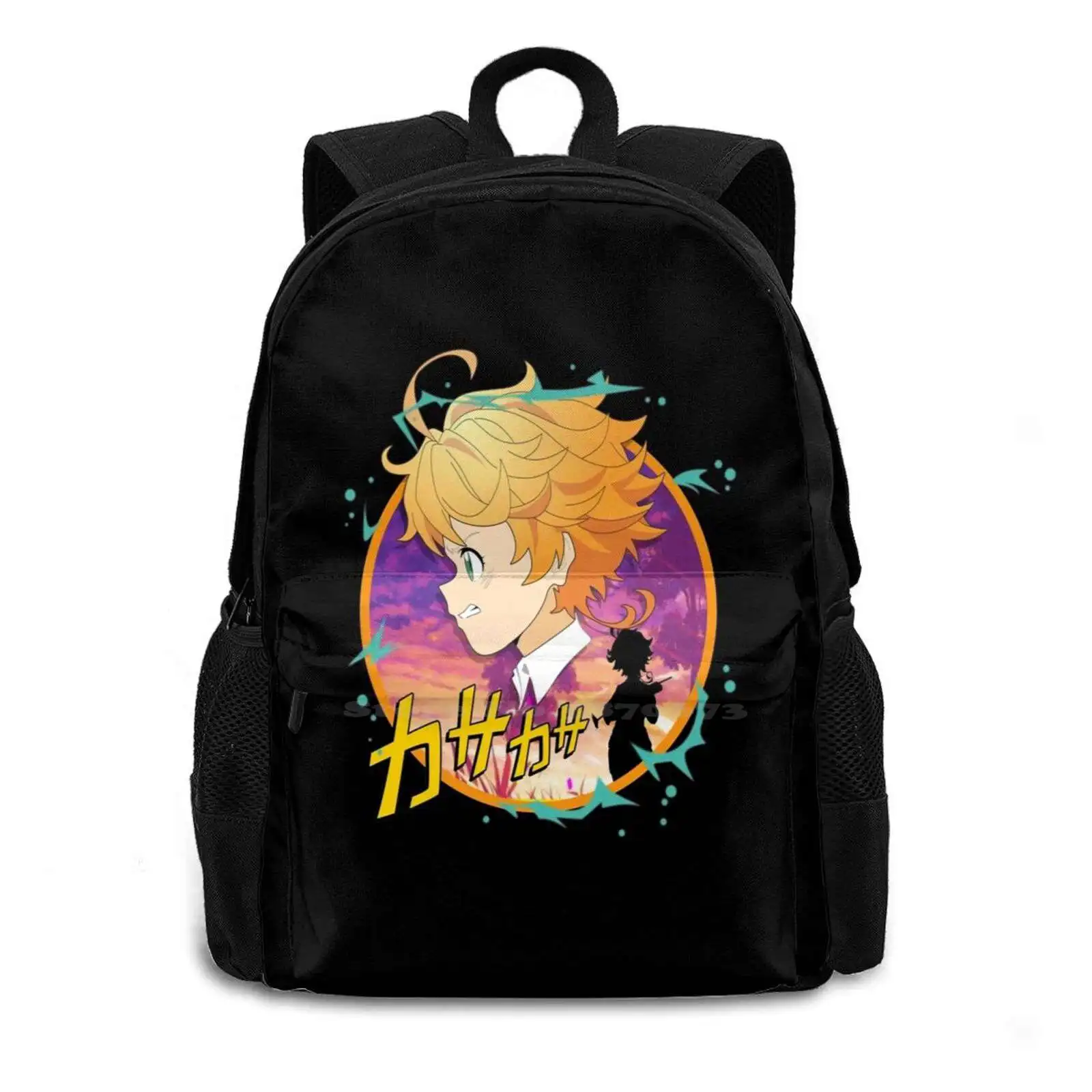 Su 423D Print Design Backpack Student Bag Hinokami Kagura Kimetsu No Yaiba Demon Hunter Fire Breath Of The Sun Kizuki Inosuke