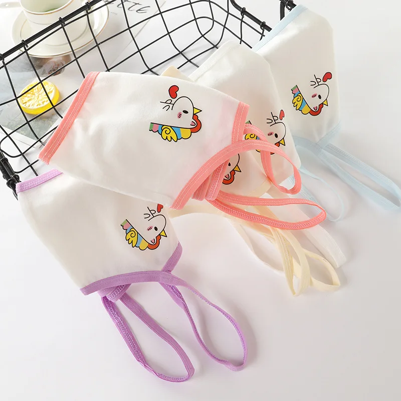 Cute cartoon children\'s cotton underwear for primary and secondary school girls sling thin girl bra girl tube top 8 to 18 y