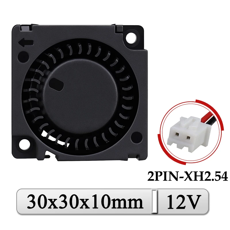 10Pcs Gdstime DC 12V 3cm 30mmx10mm Turbo Blower Cooler Fan 30x30x10mm Mini Micro Cooling Fan 3D Printer Radiator Fan