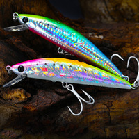 KMRESA 120mm 40g Sinking Saltwater Fishing Lure Hard Bait High Strength Minnow Boat Sea Tuna Mackerel Big Fish Wobbler