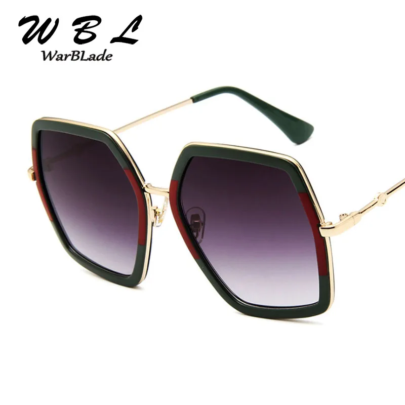 

WarBLade 2019 Italy Luxury Brand Oversized Square Sunglasses Women Men Brand Designer Frame Sun Glasses For Female