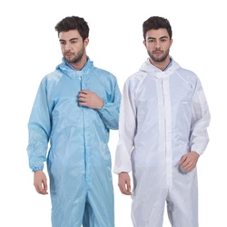 Worker Clothing Workwear Workmen Food Factory Uniform Anti-static Long-sleeve Painter Overalls Suit Male Dust Proof Uniforms