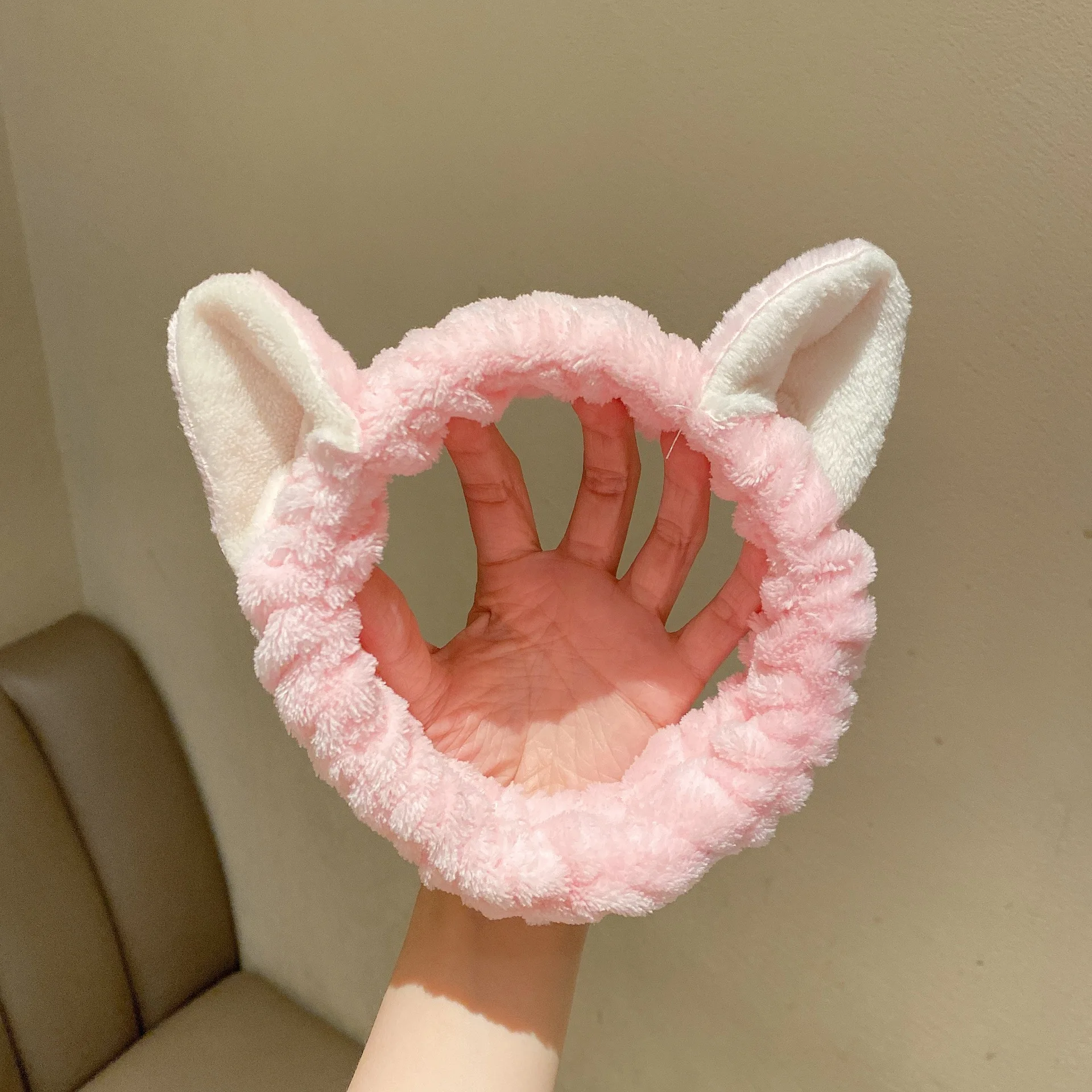 Headband For Washing Women OMG Wash Face Cat Ears makeup Hairbands Elastic Holder Hair Strap Bands Ears Turban Hair Accessories