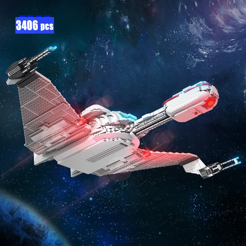 Nuovo MOC tecnica Star-Treks astronave usa impresa NCC-1701-D pesante Cruiser Building Blocks mattoni set per adulti regalo