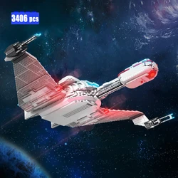 NEW MOC Technical Star-Treks Spaceship U.S.S Enterprise NCC-1701-D Heavy Cruiser Building Blocks Bricks Sets for Adults Gift