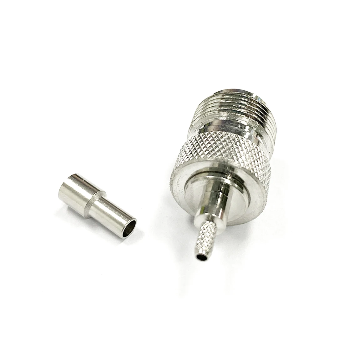 

1pc N Female Jack RF Coax Convertor Connector Crimp RG316 RG174 LMR100 Straight Nickelplated NEW Wholesale