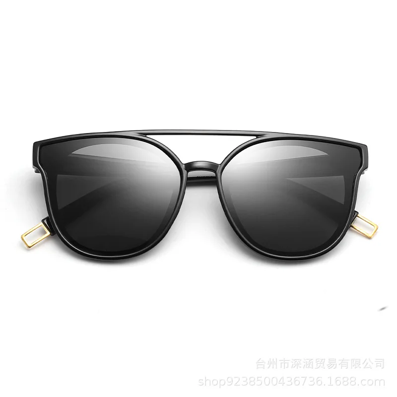 2021 Nieuwe Dubbele Beam Goedkope Mode Trend Netto Rode Dezelfde Anti Ultraviolet Zonnebril