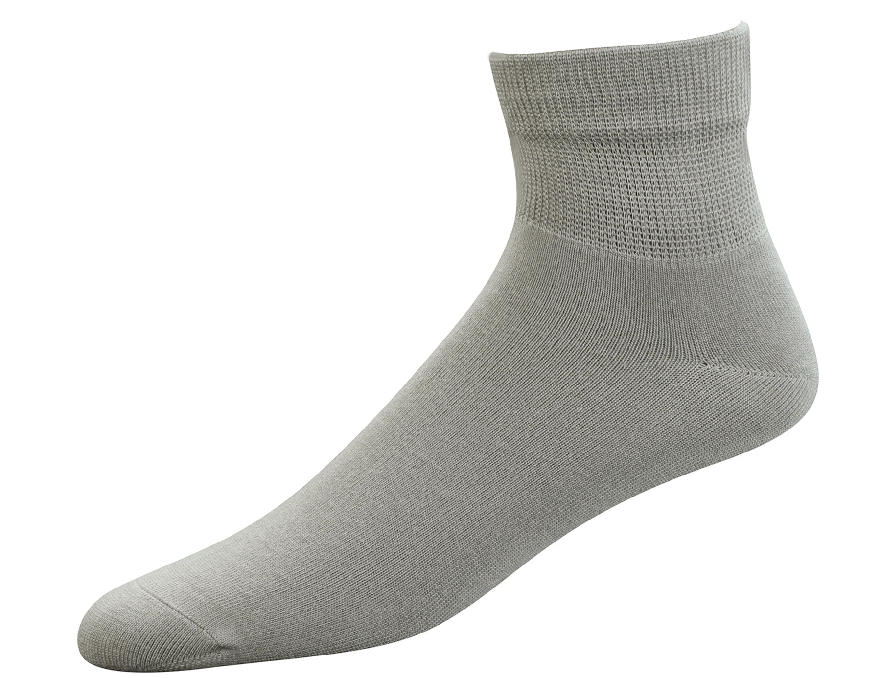 Men\'s Bamboo Diabetic Ankle Socks with Seamless Toe and Non-Binding Top,6 Pairs L Size(10-13)