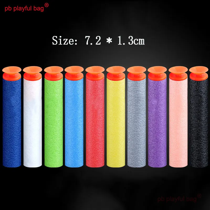 PB Playful bag Outdoor sports soft bullet 9 different colors general foam EVA soft head bullets toy accessories QG26