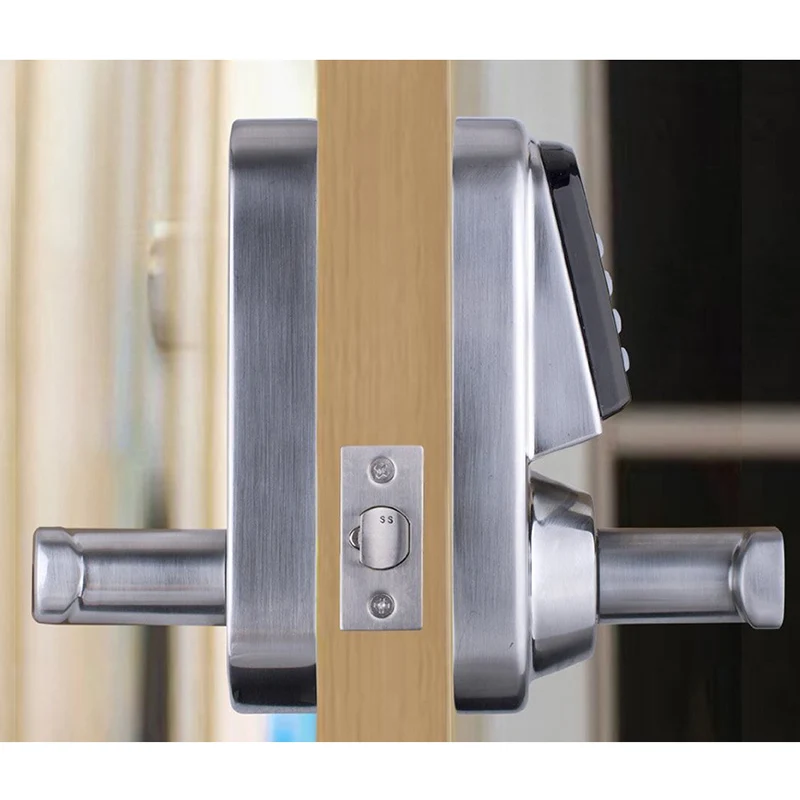 RFID Door Lock Gate opener Digital lock Mechanical Key Home Wooden/Iron Door Access control Touching Button