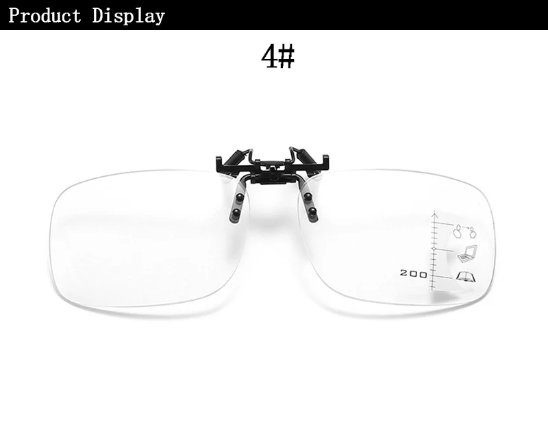 Clip-On-Lesebrille mit Vergrößerungsfunktion, Anti-Blaulicht, für Damen und Herren, zum Sehen in der Nähe und in der Ferne, Clip-Linsen, Presbyopie-Brille +1,0~+3,5 – Detail 9