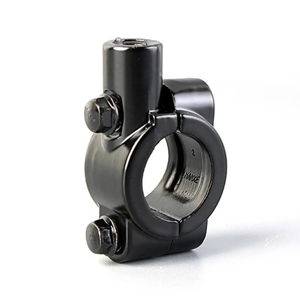 22mm 25mm Handlebar 10mm 8mm Thread Motorcycle Mirror Mount Clamp Rear View Mirror Holder Adapter Silver Black Dropship