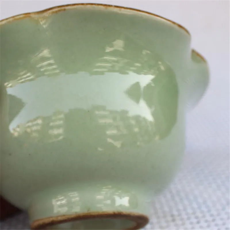 Chinese Old  Porcelain Green Glazed Porcelain Chinese Meal Bowl