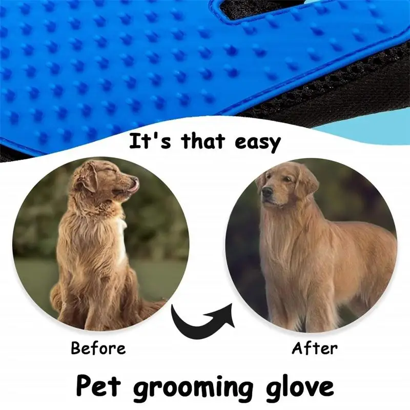 Cat Glove Cat Grooming Glove Pet Brush Glove for Cat Dog Hair Remove Brush Dog Deshedding Cleaning Combs Massage Gloves