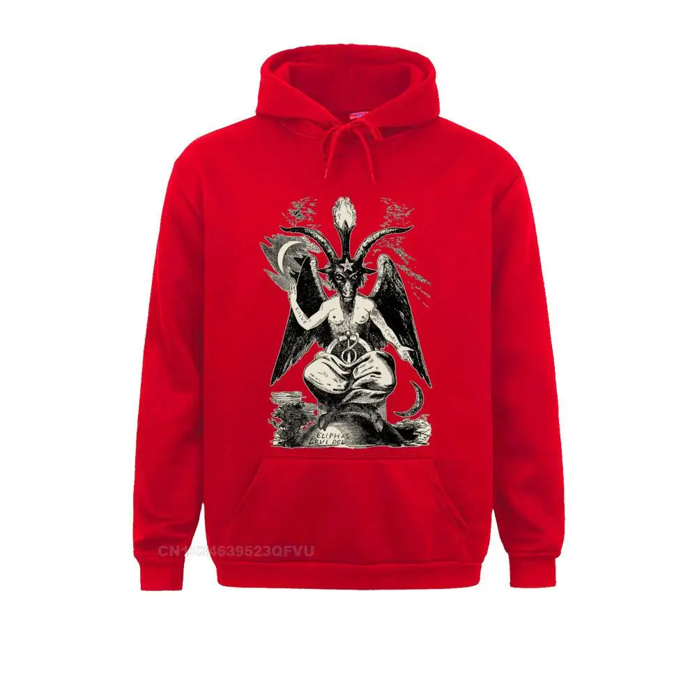 Uomo uomo Baphomet felpa con cappuccio Pullover Vintage Camiseta Devil Lucifer Demon Teufel Pullover felpa con cappuccio Harajuku Harajuku grafica