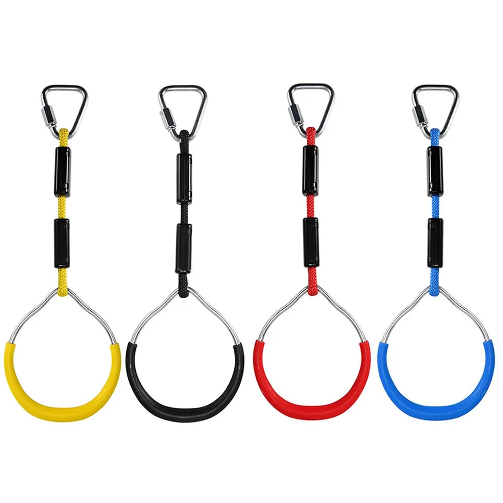 3Pcs Tuin Achtertuin Gymnastic Ring Swing Hindernisbaan Lijn Kit Duty Kinderen Trapeze Bar Pull Up Gym Ringen Equitment