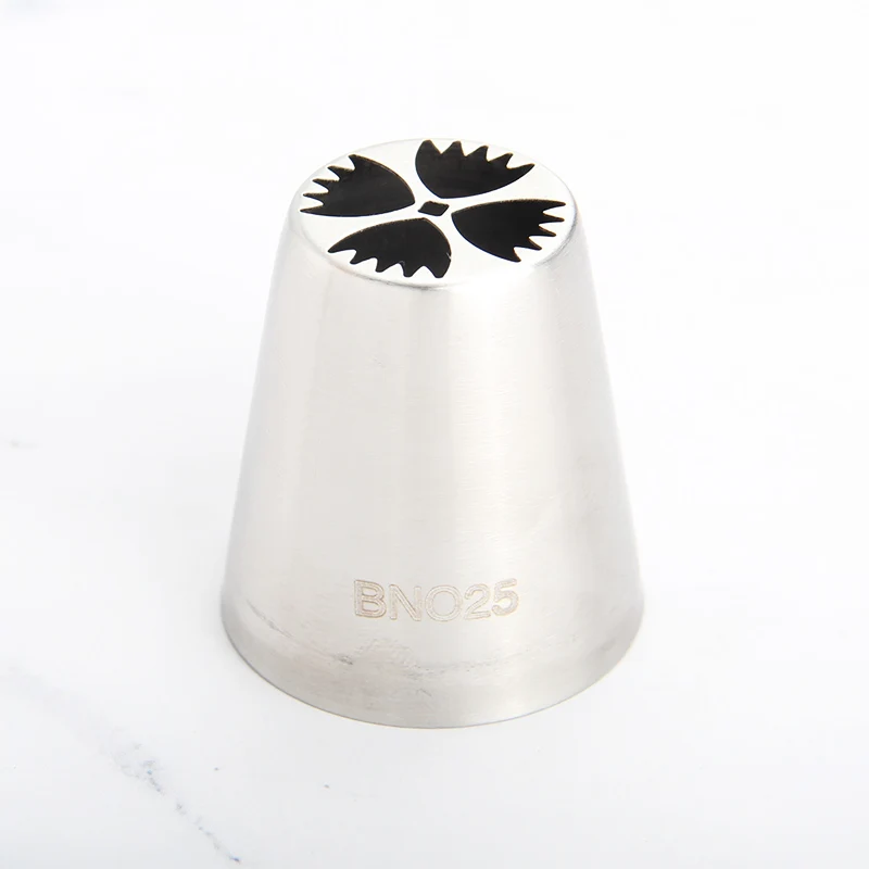 MRF 1PCS Stainless Steel Large Size Russian Flower Pastry Icing Tips,Cake Decorating Cupcake Dessert Piping Nozzle #BNO25