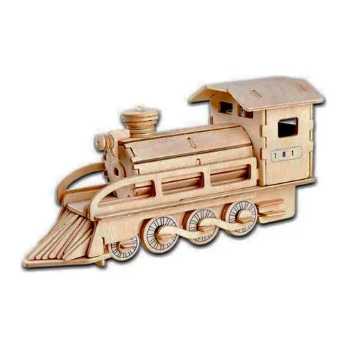 Piramigo 3D Large Wooden Model Train-Lokomotiv