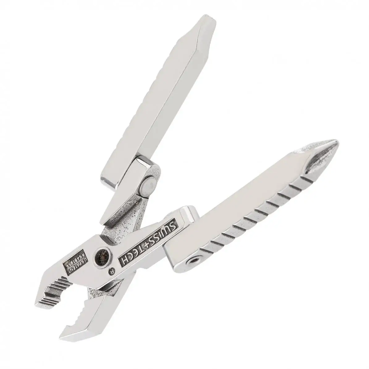 Multifunctional Mini 420 Stainless Steel Foldable Plier Clamp with Straight Screwdriver and Cross Screwdriver for Keychain Tool