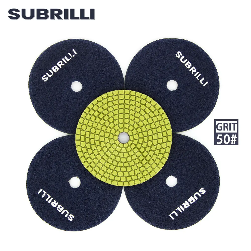 

3/4/5 inch Polishing Pad Diamond Tool Flexible Granite Concrete Sander Marble Stone Sanding Disc Concrete Ceramic Polisher Disc