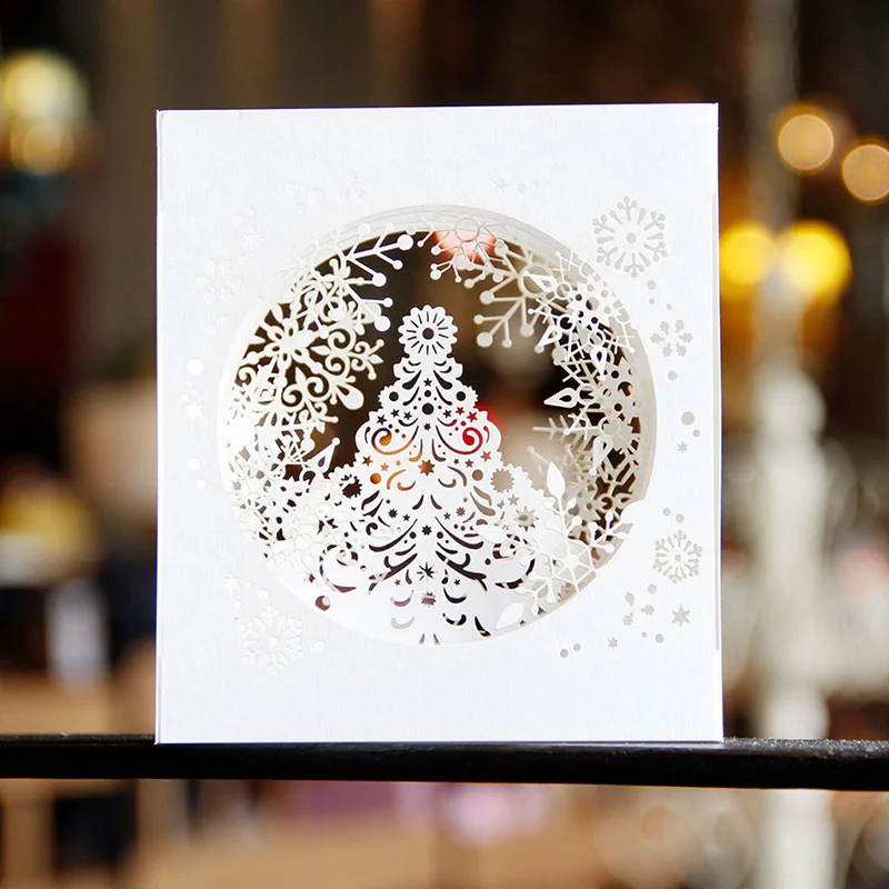Neue 3D Pop-Up Weihnachtskarten Weihnachtsmann-Einladungskarte Partykarte Kindergeschenke Neujahrs-Dankeskarte Feiertagsgeschenk Postkarte – Detail 14