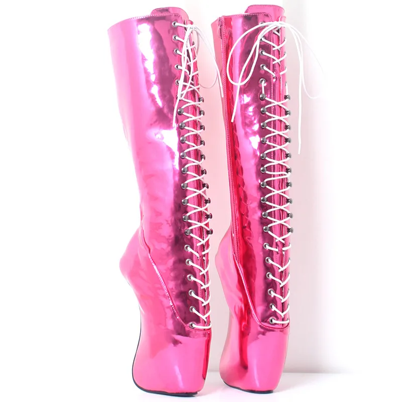 

7.09in High Height Women's Sexy Party Boots Hoof Heels Knee-High Boots US Size 6-14 No.MT1825