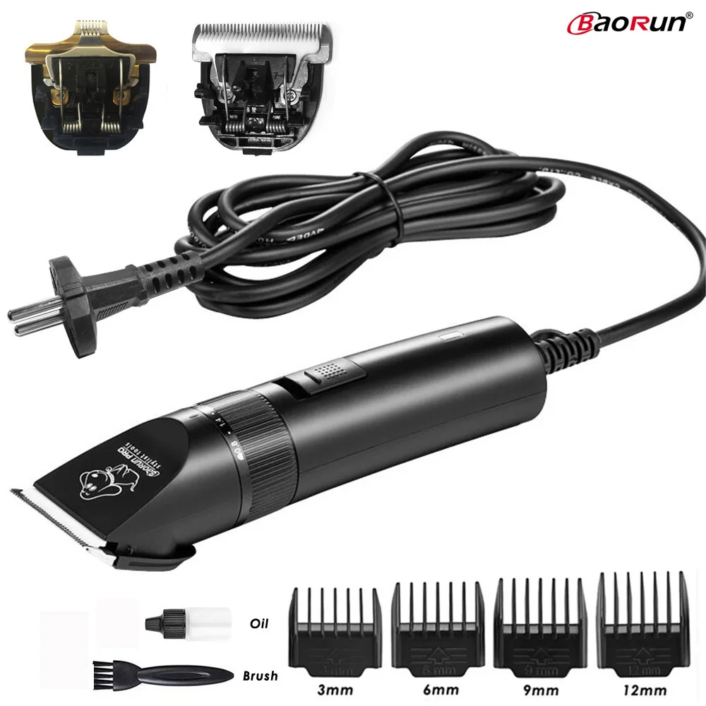 BaoRun S1 профессиональные машинки для стрижки домашних животных, триммер для стрижки кошек и собак, бритва 20 Вт, мощная электрическая косилка, машина для стрижки животных