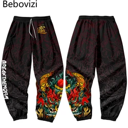 Pantalones de chándal de estilo japonés para hombre, pantalón largo con múltiples bolsillos, estilo Harajuku, ropa de calle de talla grande 4XL, 5XL, 6XL