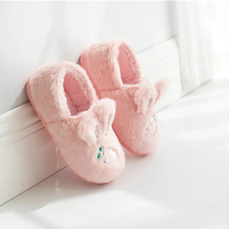 Women Indoor Warm Plush Lovers Home Women Slipper Winter House Floor Soft Gilr Cute Females Shoes