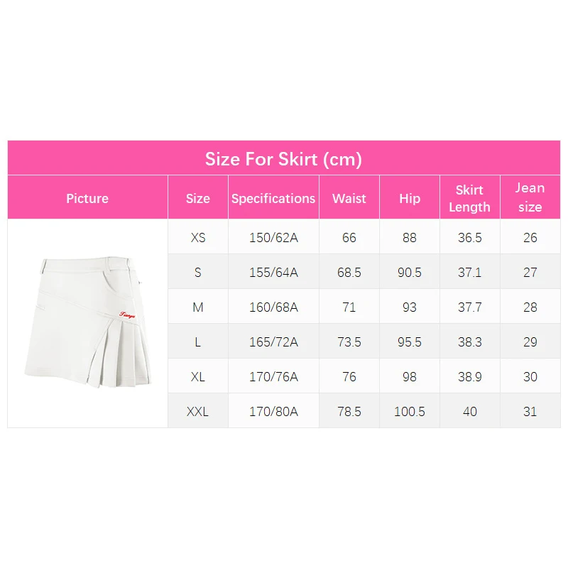 TTYGJ Woman Short Skirts Golf Wear Clothing High Waist Pleated Anti-glare Tennis Sport Show Leg Length Slim A Line  Skirt