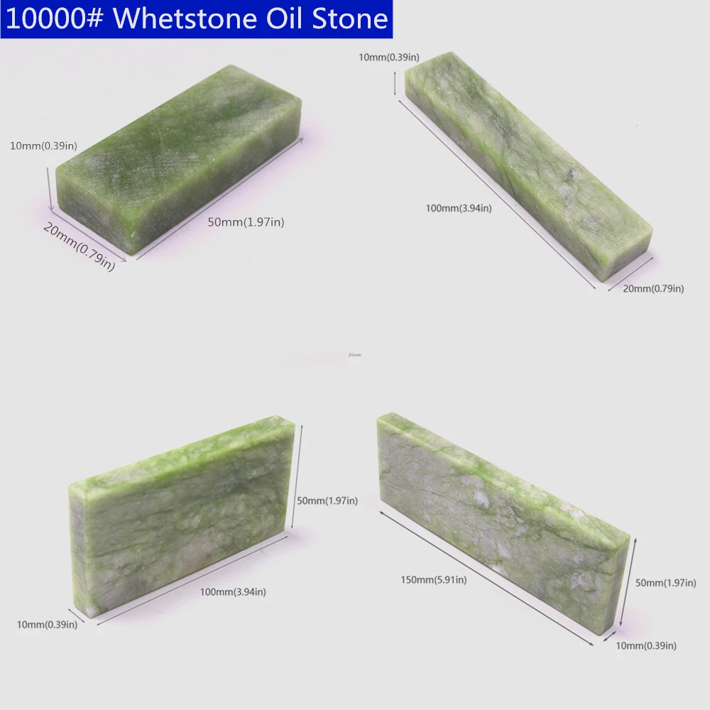 1PC 10000# Knife Sharpener Sharpening Stone Whetstone Nature Jade Oil Honing Stone Fine Grinding Stone