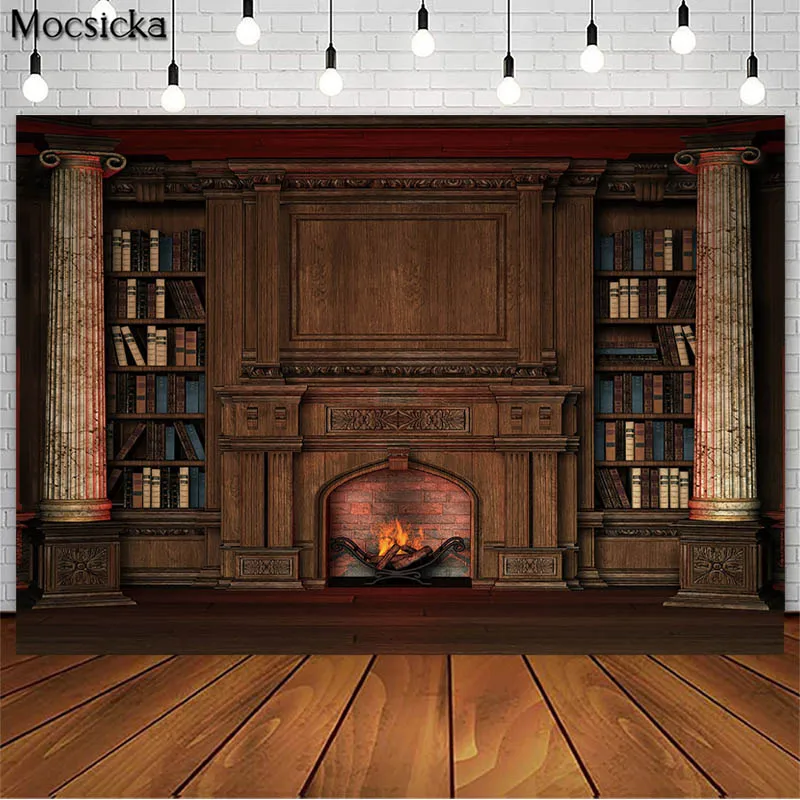 Retro Weihnachten Studie Zimmer Kamin Fotografie Kulissen Kinder Baby Portrait Professionelle Foto Requisiten Studio Booth Hintergrund