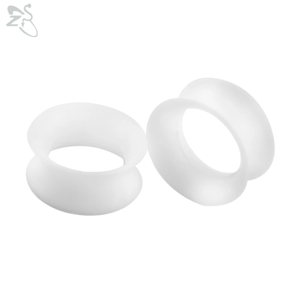 Silicone Thick Double Flared Ear Plug, 2pcs