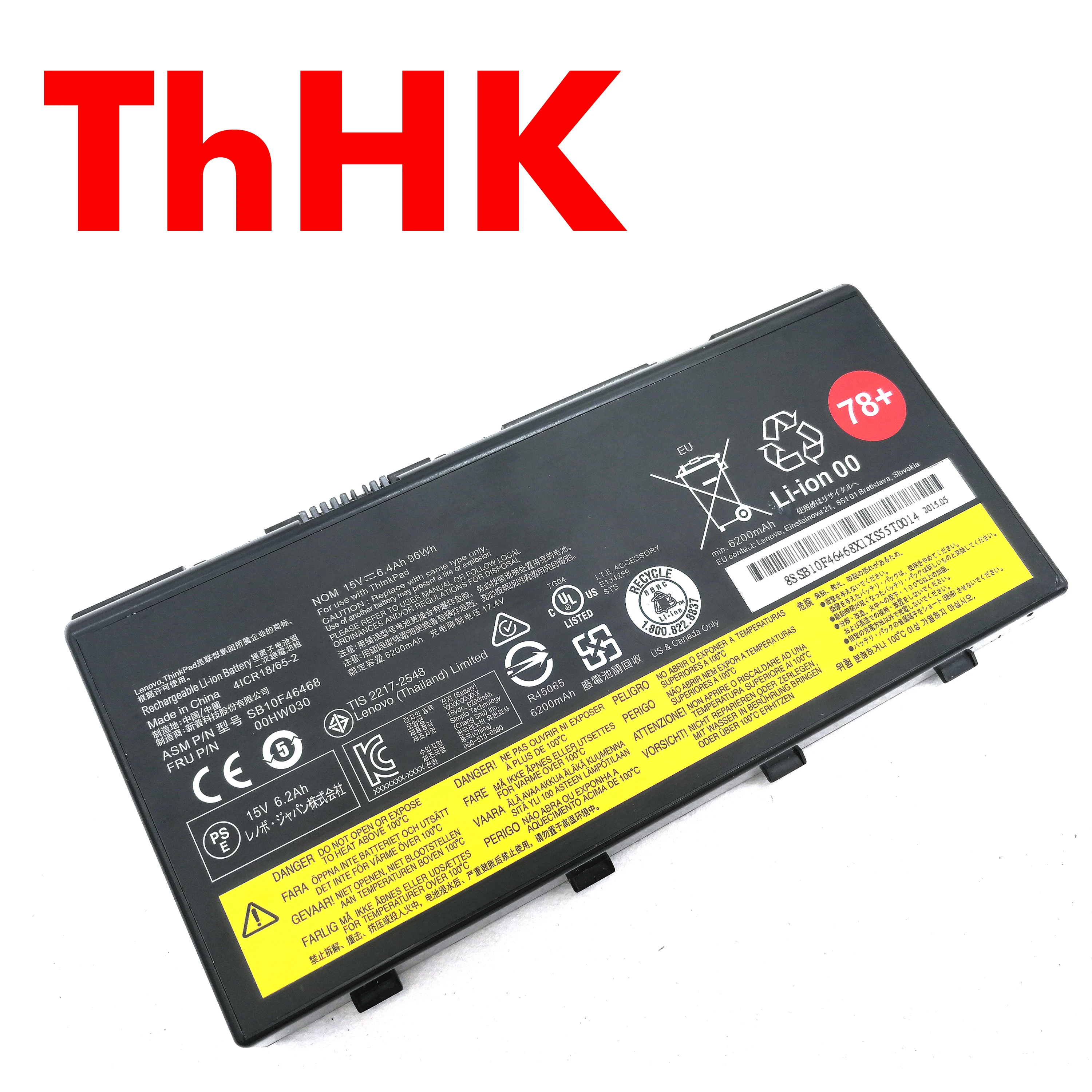 Batería Original y genuino de 96Wh 00HW030 01AV451 SB10F46468 para estación de trabajo móvil Lenovo ThinkPad P70 P71 20ER003QGE 20HK0003GE