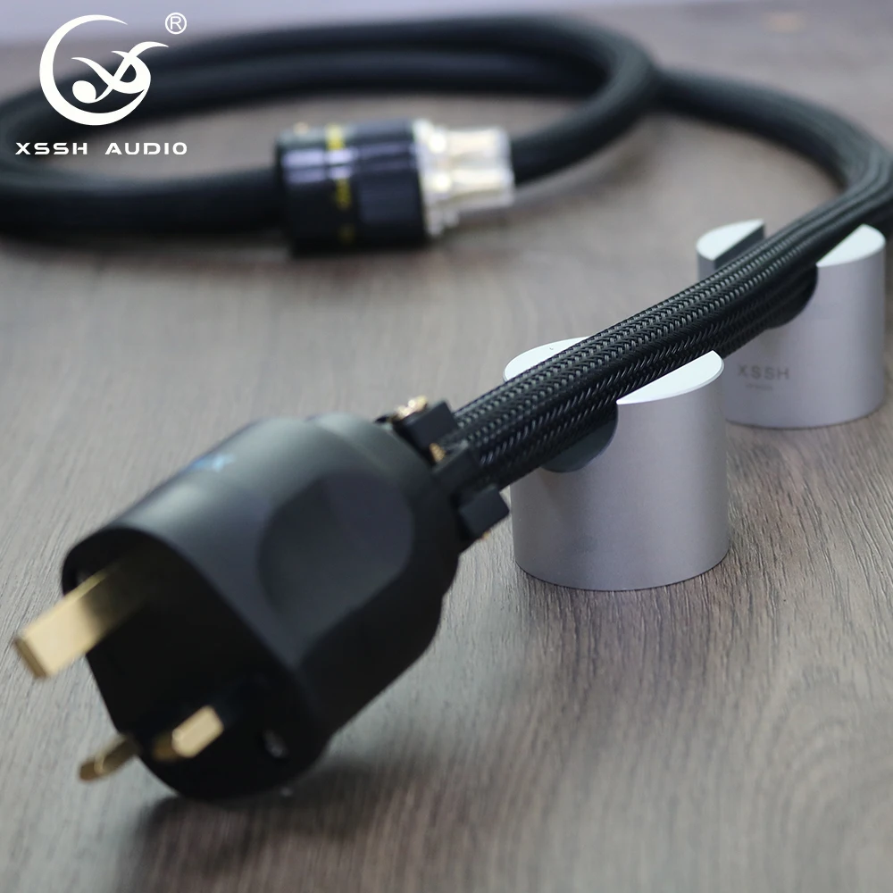 4 قطعة 8 قطعة XSSH HIFI حامل للكابل حامل سبايك دعم الإطار النقي الألومنيوم زائدة وسادة امتصاص الصدمات الطاقة كابل مكبر الصوت قدم