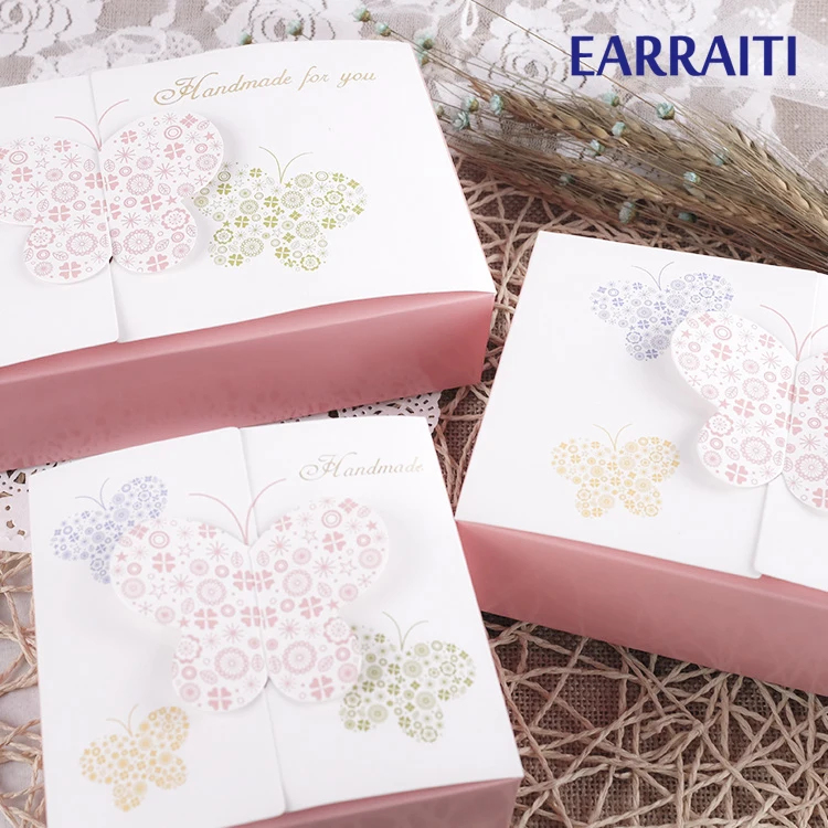 

12pcs Gift Box Packaging For Beauty Colorful Butterfly Gift Candy Boxes Cupcake Cookies Birthday Wedding Party Favors Decor