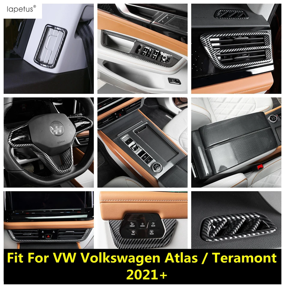 

Dashboard Air AC Condition Vents / Steering Wheel / Window Lift Cover Accessories For VW Volkswagen Atlas / Teramont 2021 2022