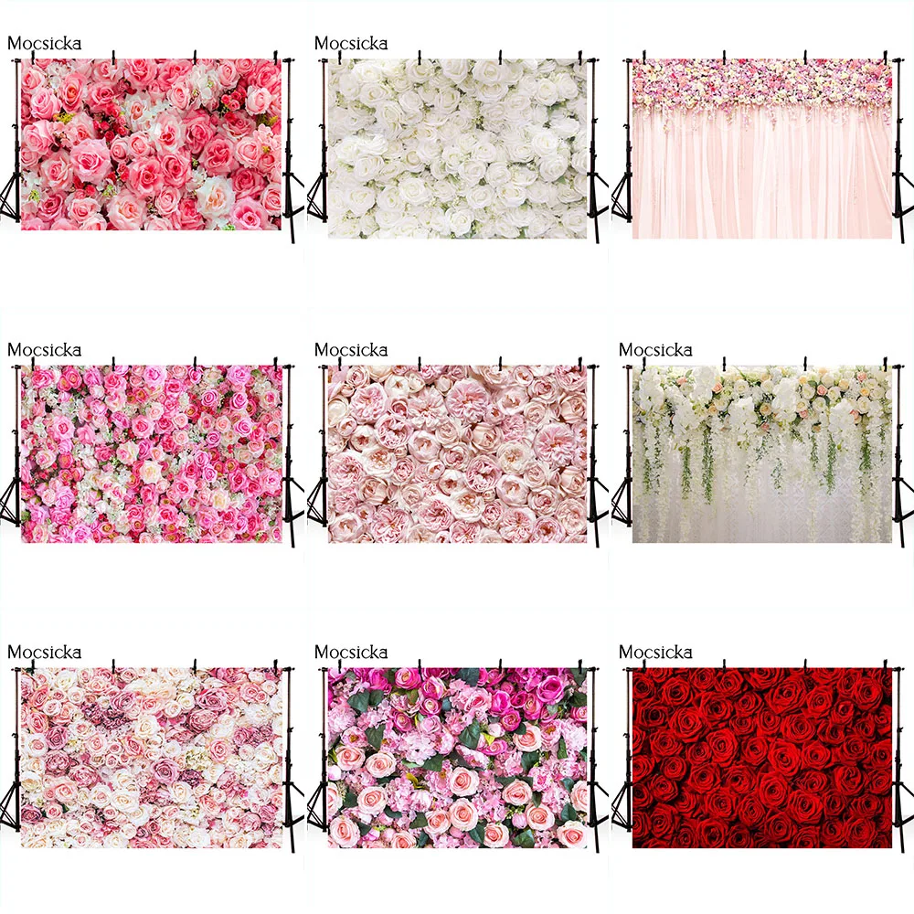 

Birdal Shower Floral Wall Photography Backdrop Bride to Be Wedding Photo Background Sweet Girl Women Birthday Photocall Backdrop