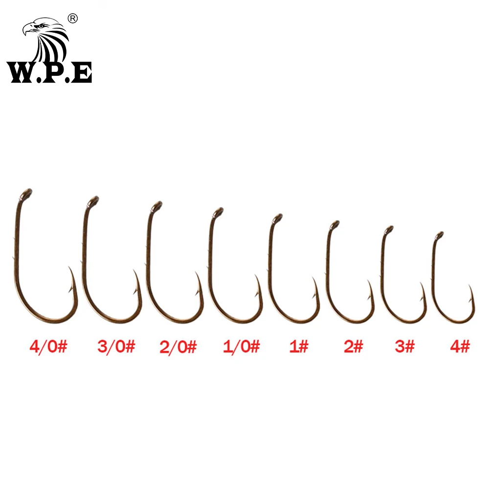 W.P.E Anzuelos Carpfishing – Acero Carbono con púas - imagen 3