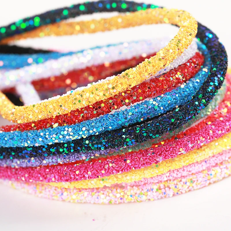 RESEN 1Yard 6Mm Glitter Rhinestones เลื่อม Trimmings หลอดสายไฟเชือก Strings Dor DIY เสื้อผ้ารองเท้า Party ตกแต่งงานแต่งงาน