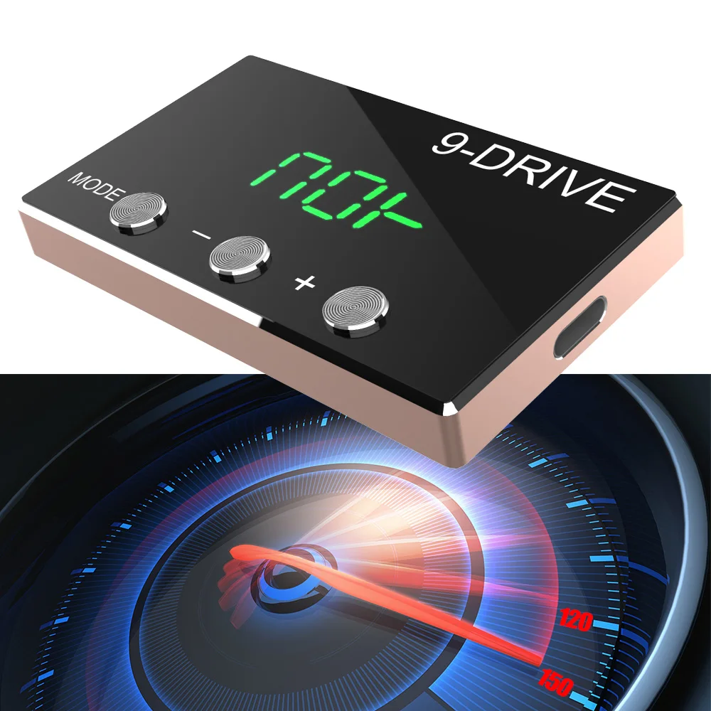 Car Pedal Booster 9 Drive 5 Modes Digital Car Throttle Response Controller Racing Accelerator Potent Electronics Accessories