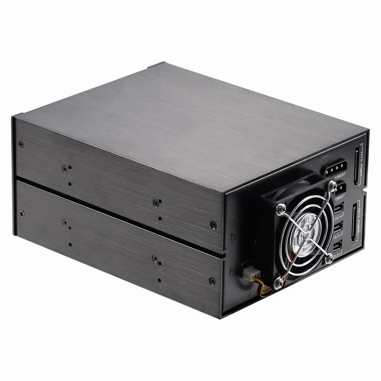 GloryStar 3*3.5 Inch Internal Hdd Mobile Rack Hard Drive Backplane Enclosure For 2*5.25\