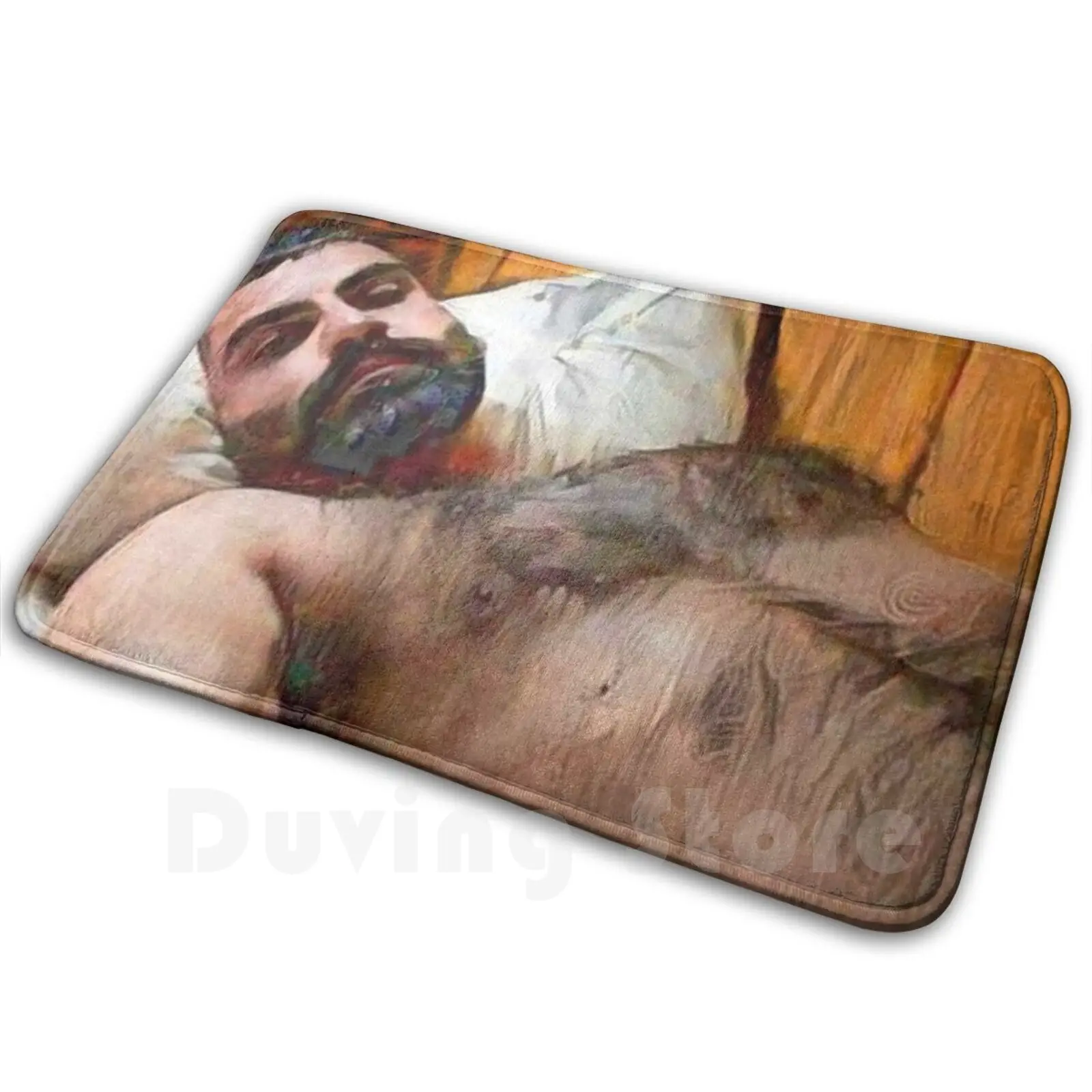 Come Back To Bed Carpet Mat Rug Cushion Soft Non-Slip Mens Mens Man Male Man Beard Bearded Hirsute Hairy