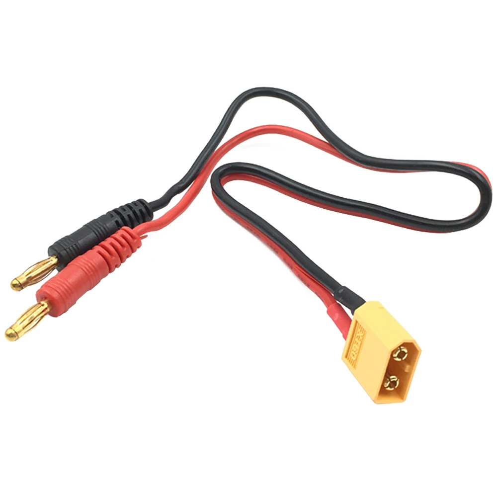 1pcs Battery Charger Cable T plug Male Connector To Banana/Big Tamiya Plug To Banana For Lipo Battery IMAX B6 B6AC B8 Chargers