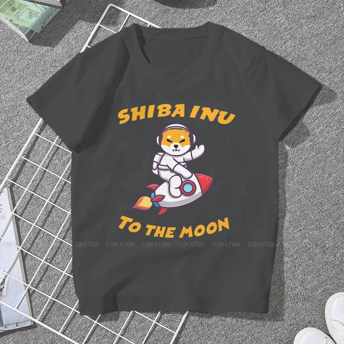 Shiba inu Coin to the Moon Feminine Shirts Cryptocurrency Crypto Miner T-shirt Harajuku Vintage Female Top