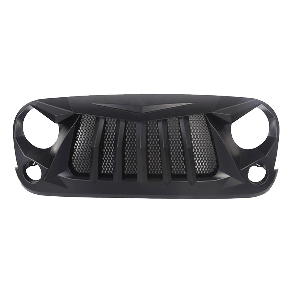 Car Modified Front Bumper Mask Cover For Wrangler JK 2007 -2017 Front Racing Mesh Grills High Quality Off-road 4x4 Accessories