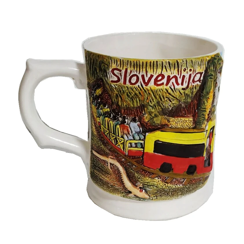 

Hand-painted Slovenia Ceramic Water Cups Milk Cups World Travel Souvenirs Mugs Home Office Drinkware Gift