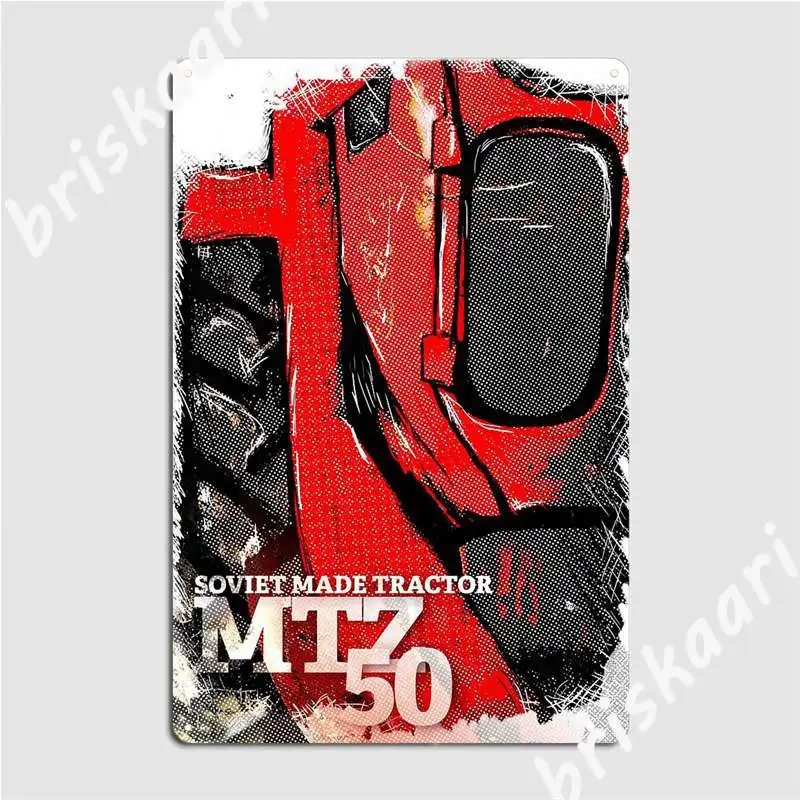 Mtz 50 Tractor From Socialism Metal Signs Club Club Bar Custom Plaques Tin sign Posters